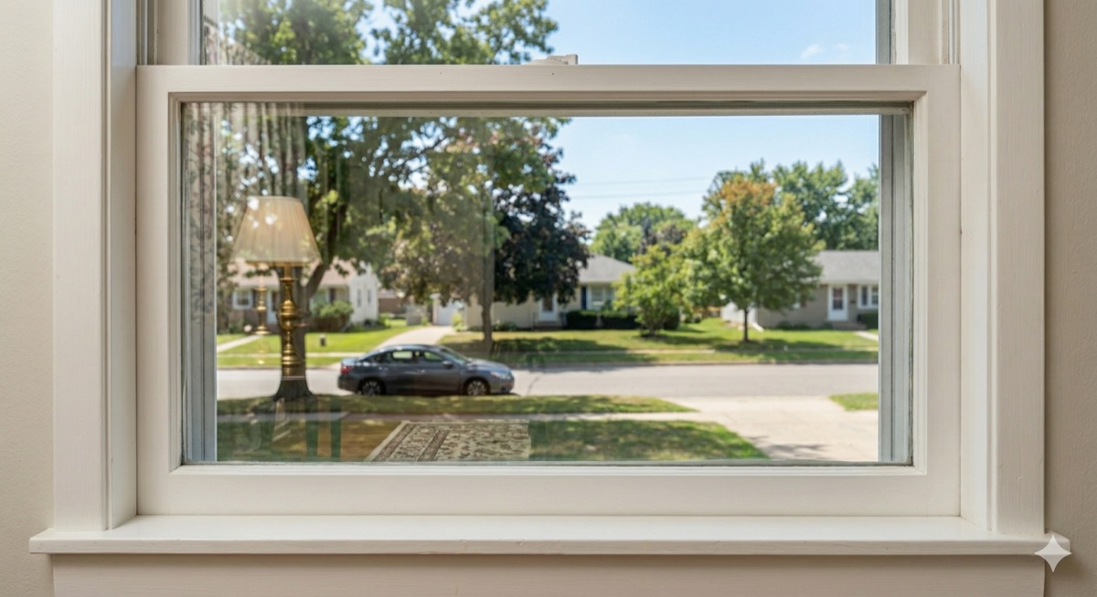 Residential Window Cleaning before